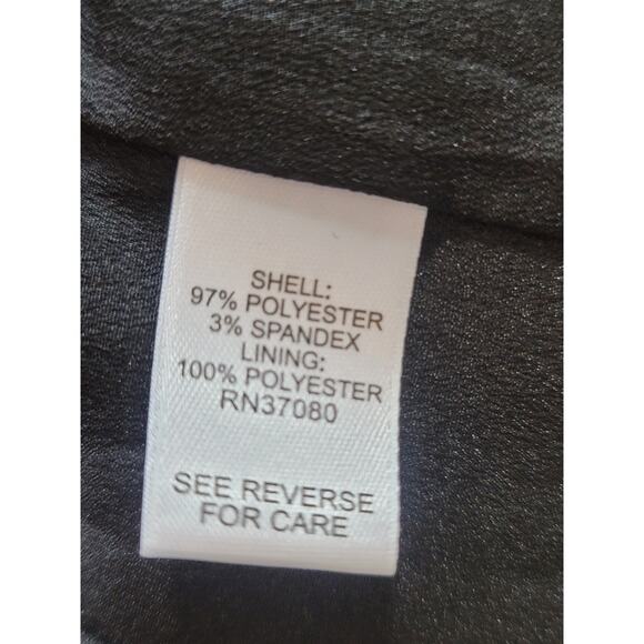 Versona Dress Womens Size 2 Black Sleeveless Fit and Flare Textured Party - Picture 5 of 13